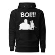 Legendary 'BOI!!!' hoodie featuring silhouettes of a seasoned warrior and a young archer, symbolizing mentorship and strength.